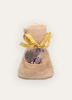 SERVIETTE INVITÉ PERSONNAGE DE NOËL BEIGE FONCÉ