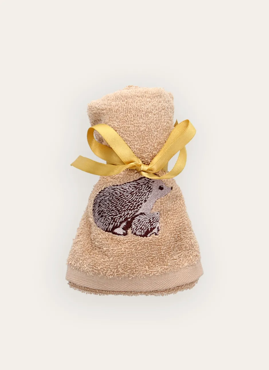 SERVIETTE INVITÉ PERSONNAGE DE NOËL BEIGE FONCÉ
