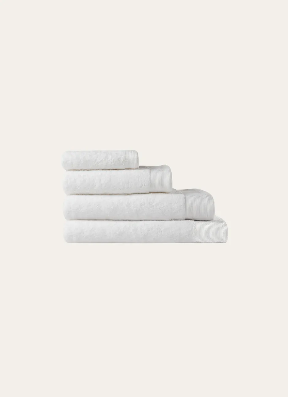 SERVIETTE INVITÉ UNIE EN COTON 500GR BLANC