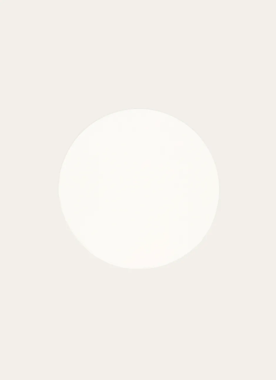 SET DE TABLE ROND FAUX CUIR ECRU