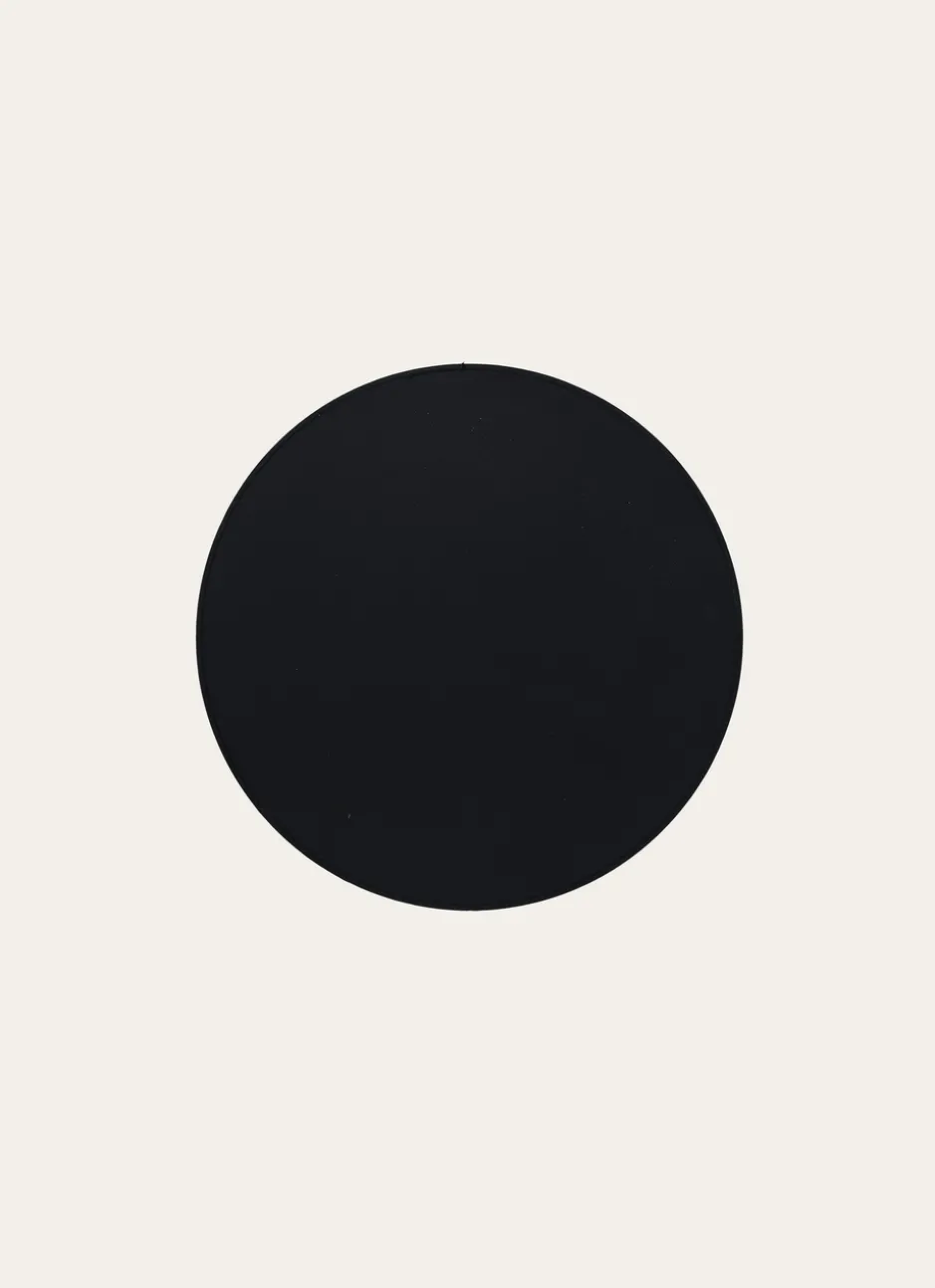 SET DE TABLE ROND FAUX CUIR Noir