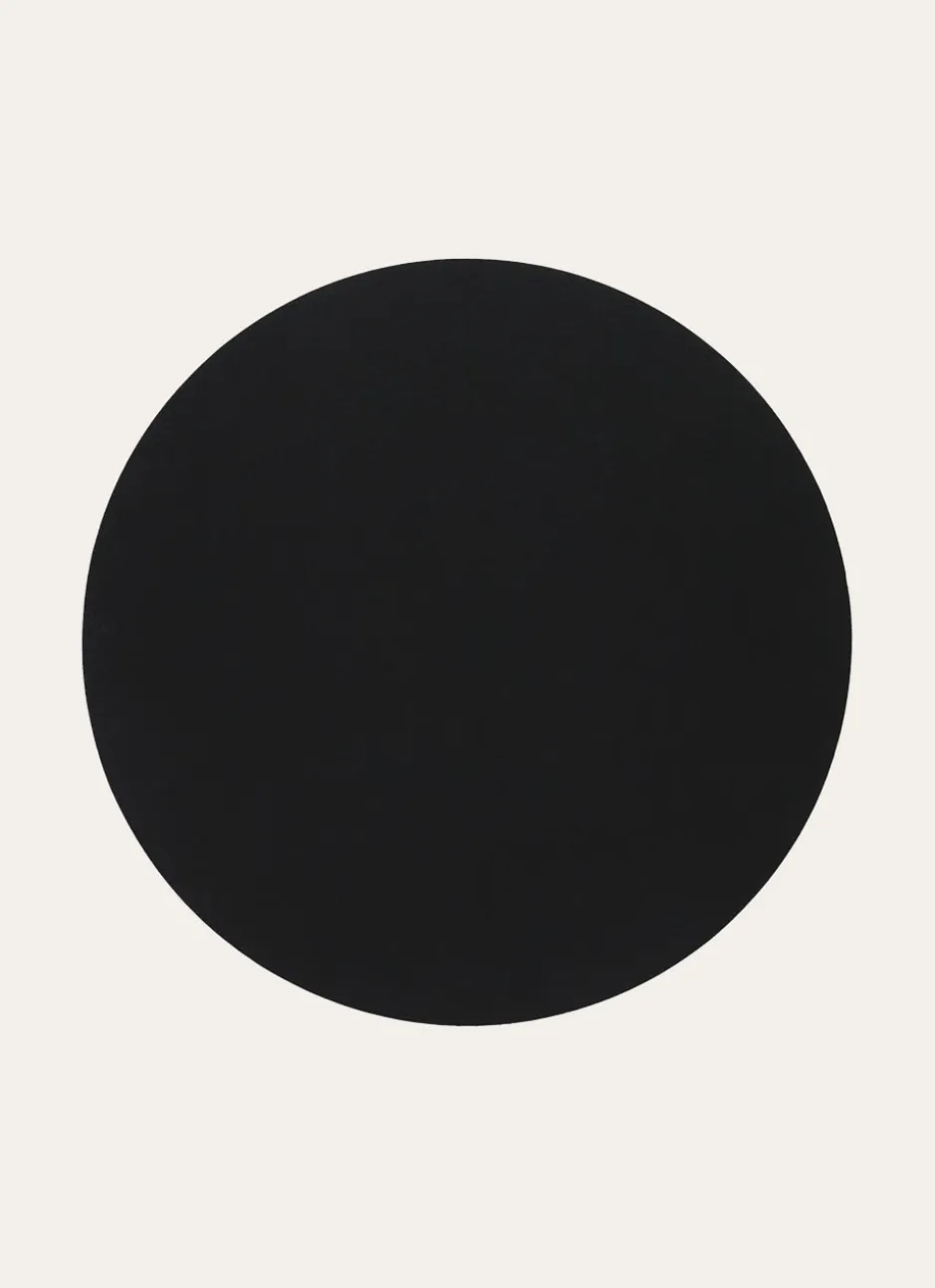 SET DE TABLE ROND IMPERMÉABLE DOUBLE FACE NOIR