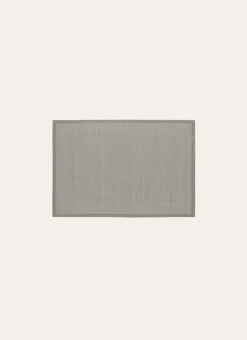 SET DE TABLE UNI TISSÉ GRIS CLAIR