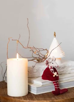 SOURIS DE NOËL DÉCORATIVE (COLORIS ALÉATOIRE) OPÉRA/GINGEMBRE