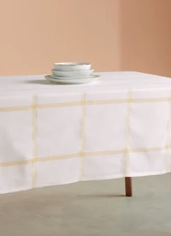SURNAPPE EN COTON TISSÉ SCINTILLANT ECRU