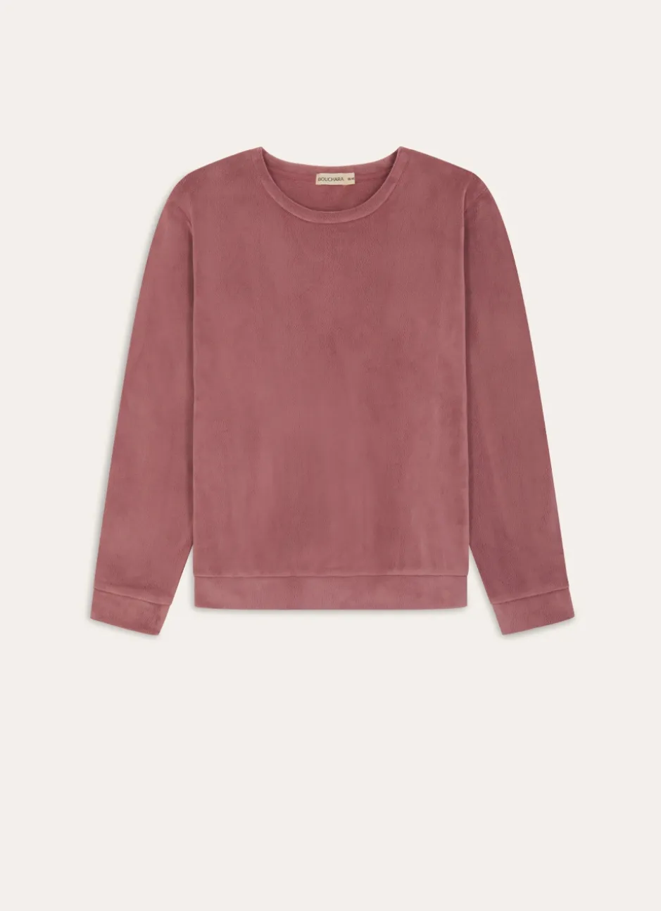 SWEAT POLAIRE CANDY LILAS