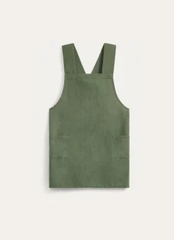 TABLIER JAPONAIS UNI EN COTON ET LIN THYM
