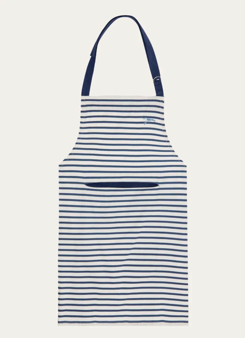 TABLIER RAYÉ AVEC HOMARD MARINE