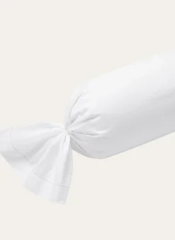 TAIE DE TRAVERSIN EN COTON BLANC