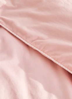 TAIE D’OREILLER ENFANT EN COTON LAVÉ ROSE