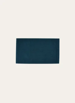 TAPIS DE BAIN À MOTIF EN COTON BLEU