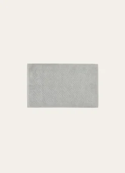 TAPIS DE BAIN EN COTON GRIS CLAIR