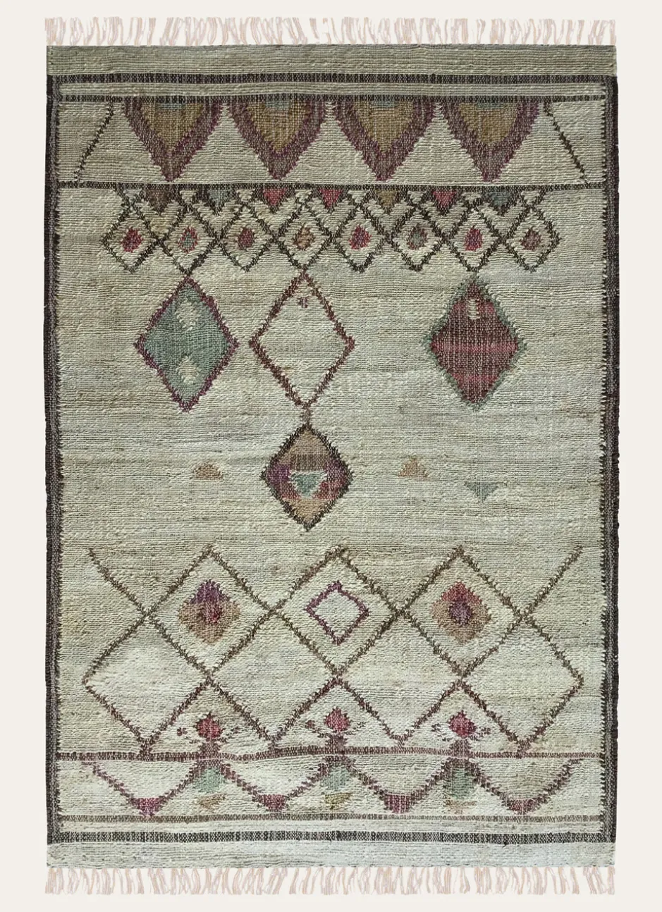 TAPIS ETHNIQUE EN JUTE ETHNIQUE