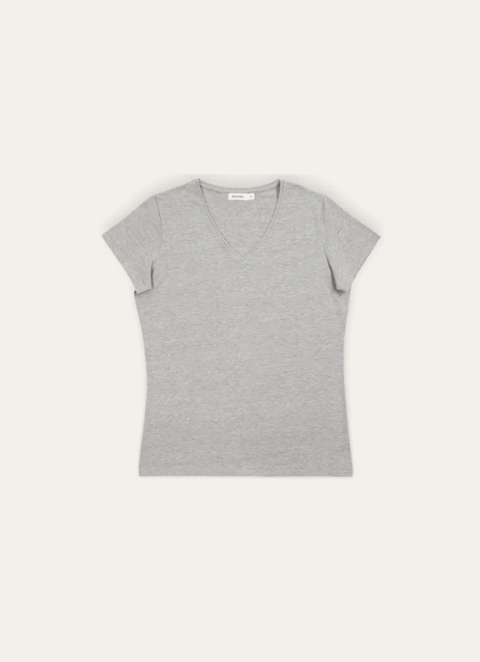 TEE SHIRT A MANCHES COURTES BLANC