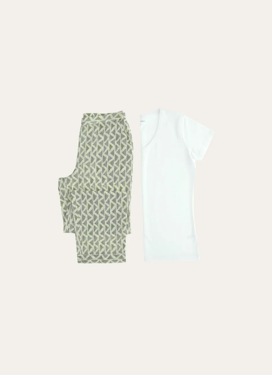 TEE SHIRT A MANCHES COURTES BLANC