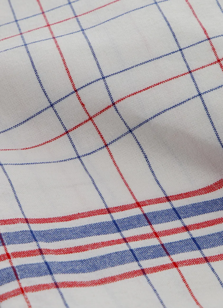 TORCHON EN COTON À CARREAUX MULTICOLORE