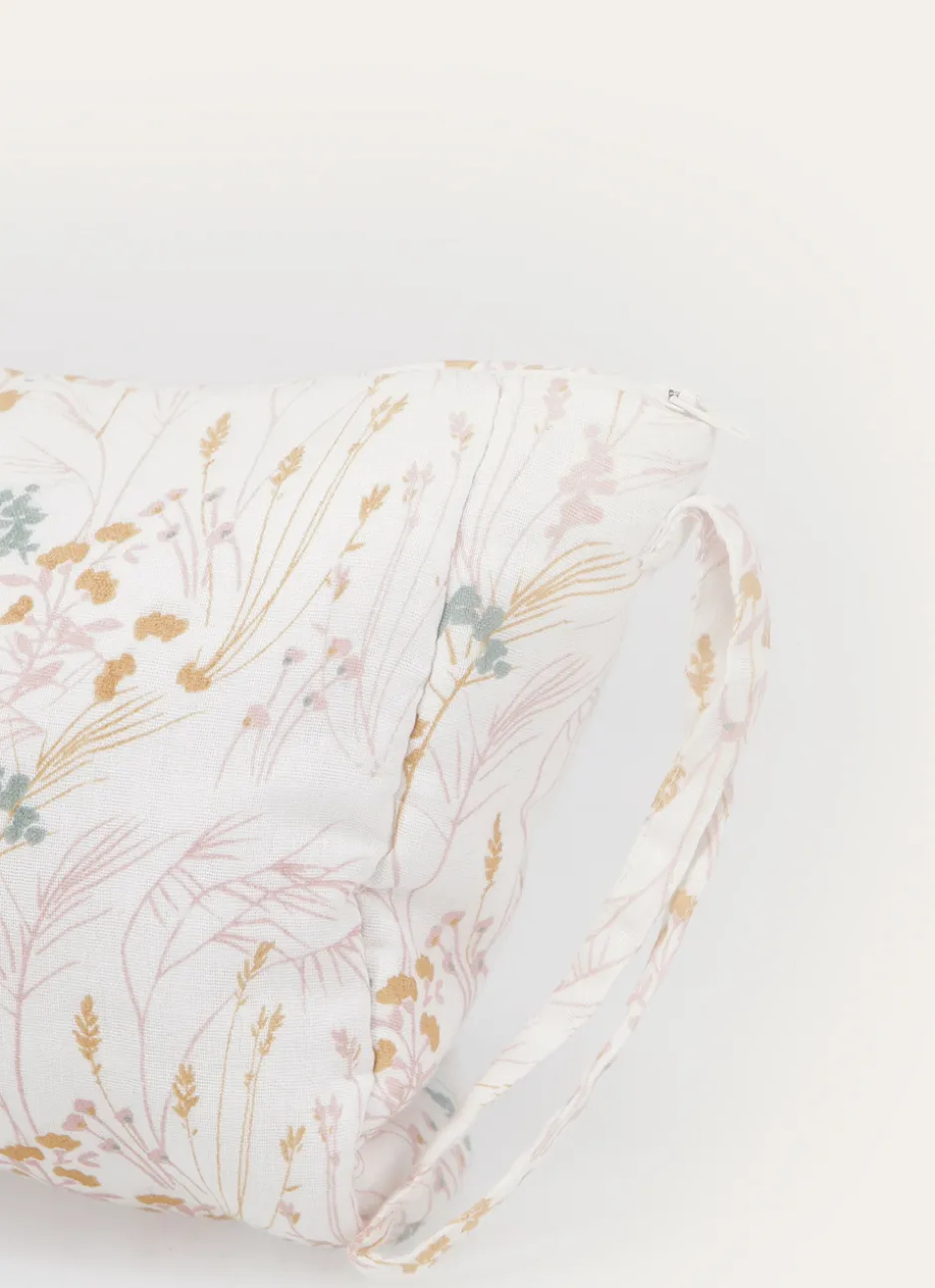 TROUSSE EN GAZE DE COTON À MOTIFS FLORAUX MULTICOLORE
