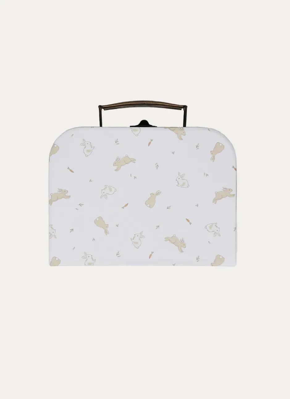 VALISETTE MOTIF LAPIN BLANC