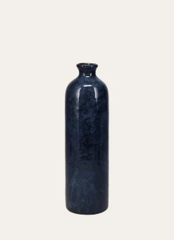 VASE EMAILLÉ EN HAUTEUR BLEU