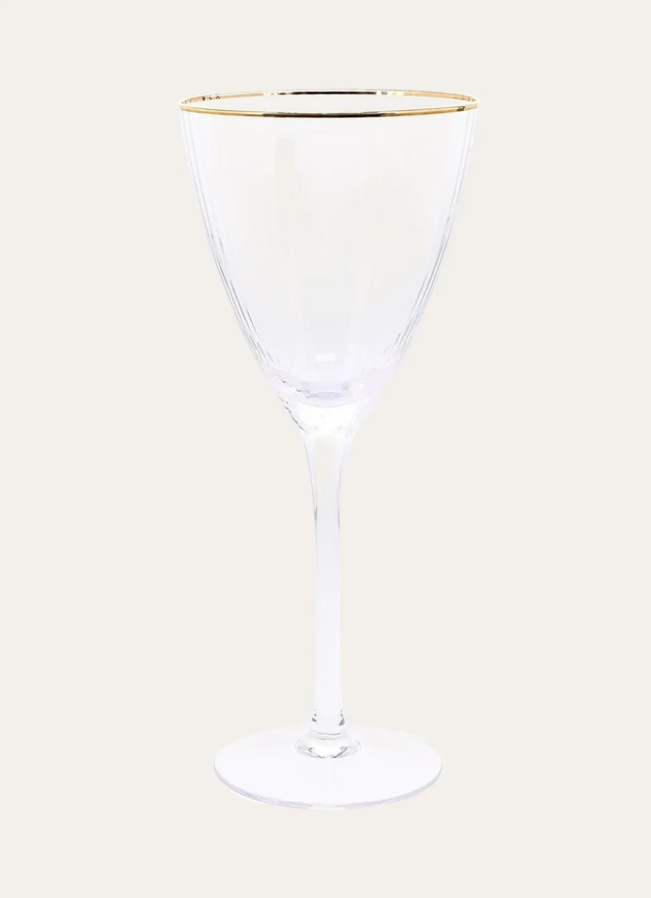 VERRE À PIED OR