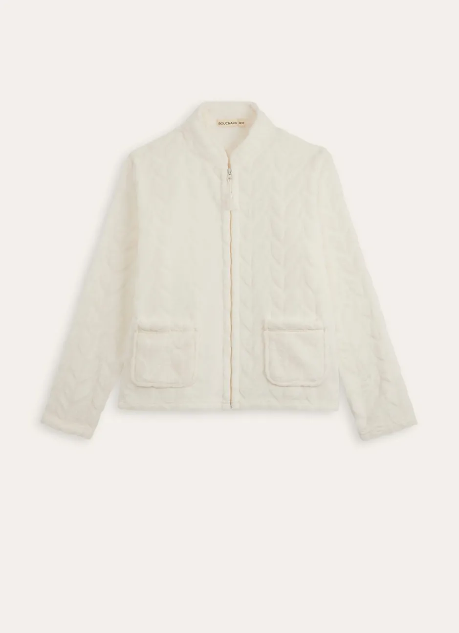 VESTE POLAIRE CASEL ECRU